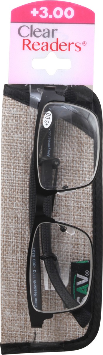 slide 7 of 9, Clear Readers +3.00 Eyeglasses 1 ea Card, 1 ct