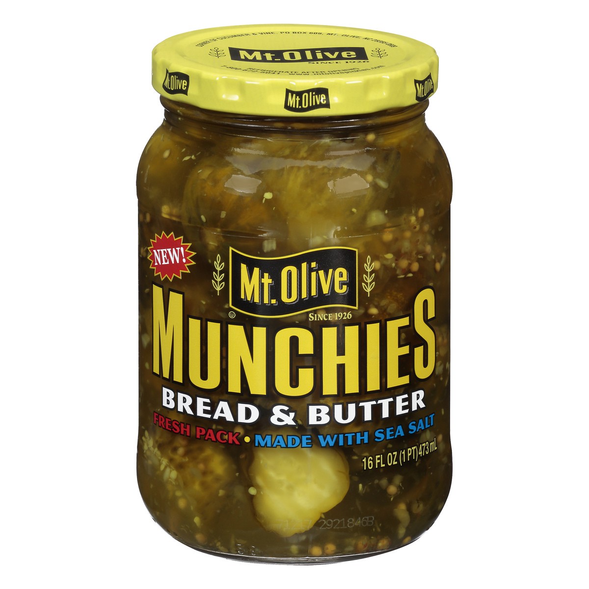 slide 5 of 9, Mt. Olive Munchies Bread & Butter Pickles, 16 fl oz