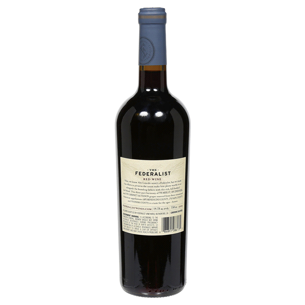 slide 2 of 5, The Federalist Honest Red Blend 750 ml, 750 ml