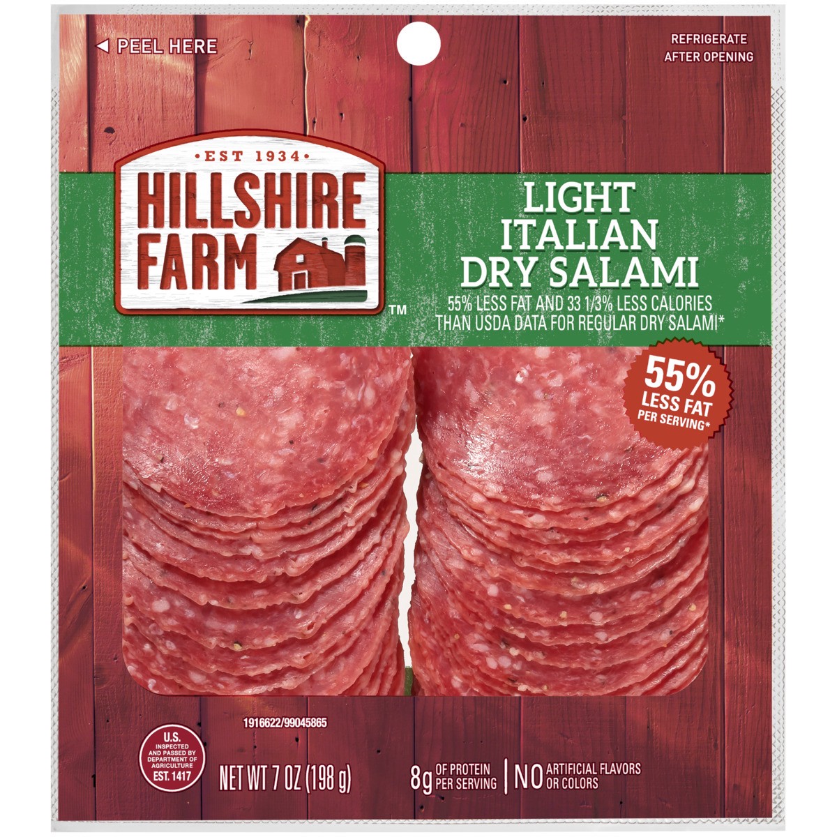 slide 2 of 7, Hillshire Farm Lunchmeat, Light Italian Dry Salami, 7 oz., 198.45 g