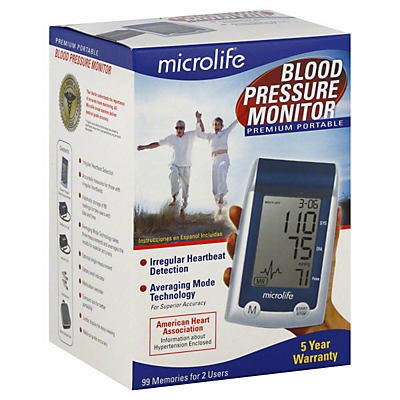 slide 1 of 1, Microlife Premium Portable Upper Arm Blood Pressure Monitor, 1 ct