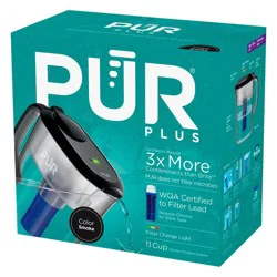 Pur Plus 11 Cup Pitcher Filtration System, Smoke, Ppt111