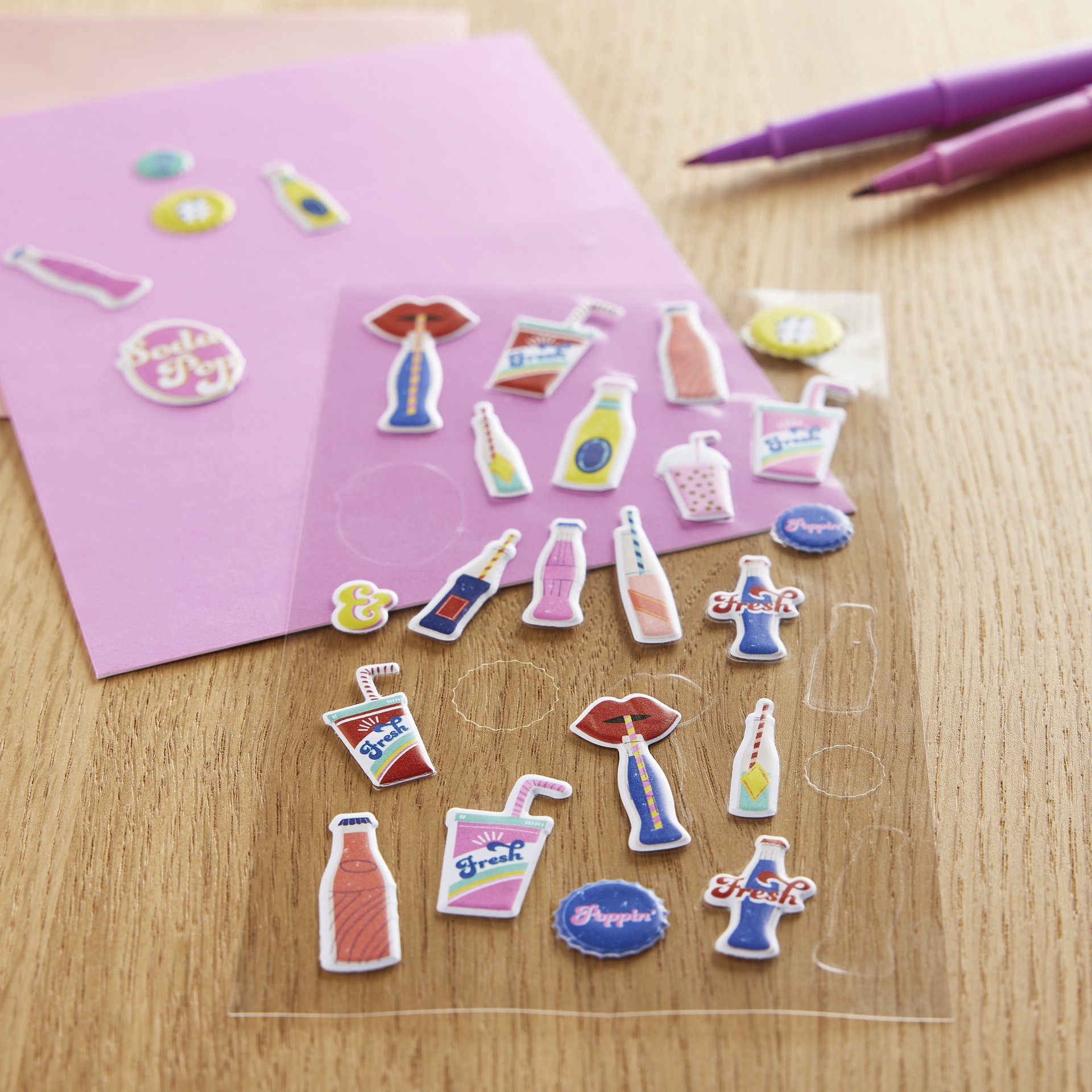 slide 4 of 4, Drink Stickers By Recollections, 4 in x 8.5 in