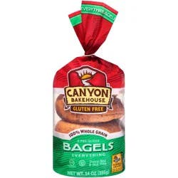 Canyon Bakehouse Gluten Free Everything Bagels, Frozen