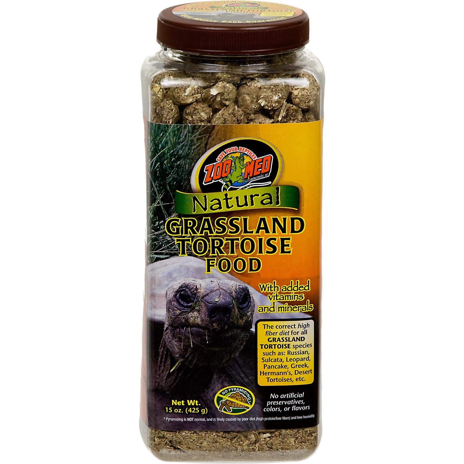 slide 1 of 1, Zoo Med Natural Grassland Tortoise Food, 15 oz