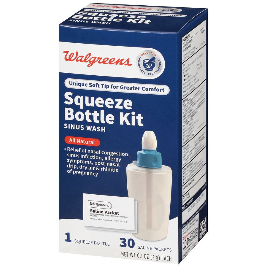 slide 3 of 5, Walgreens Squeeze Nasal Wash Kit With Refills1.0, 1 ct