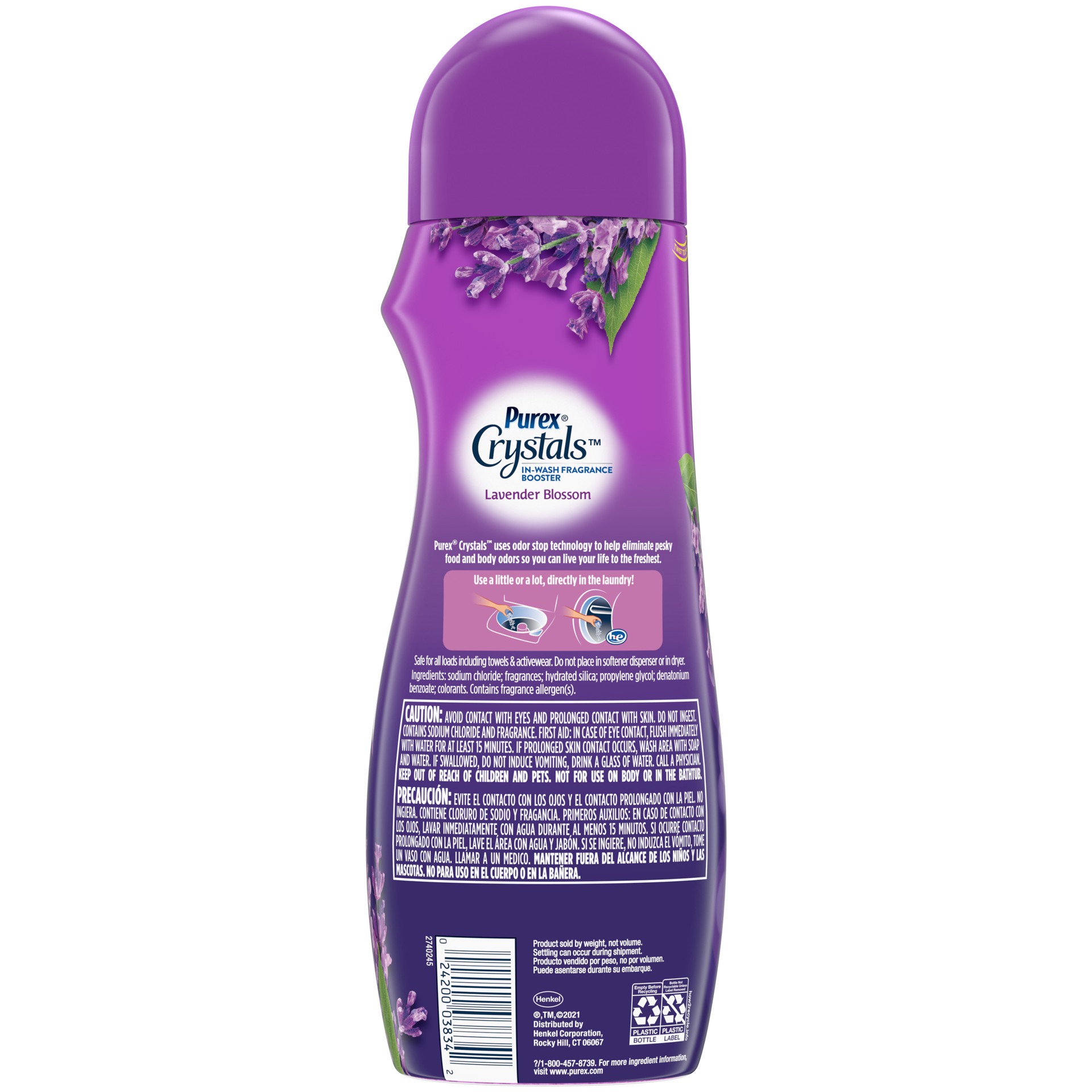 slide 2 of 3, Purex® Crystal™ scent boosters, lavender blossom, 1.31 lb