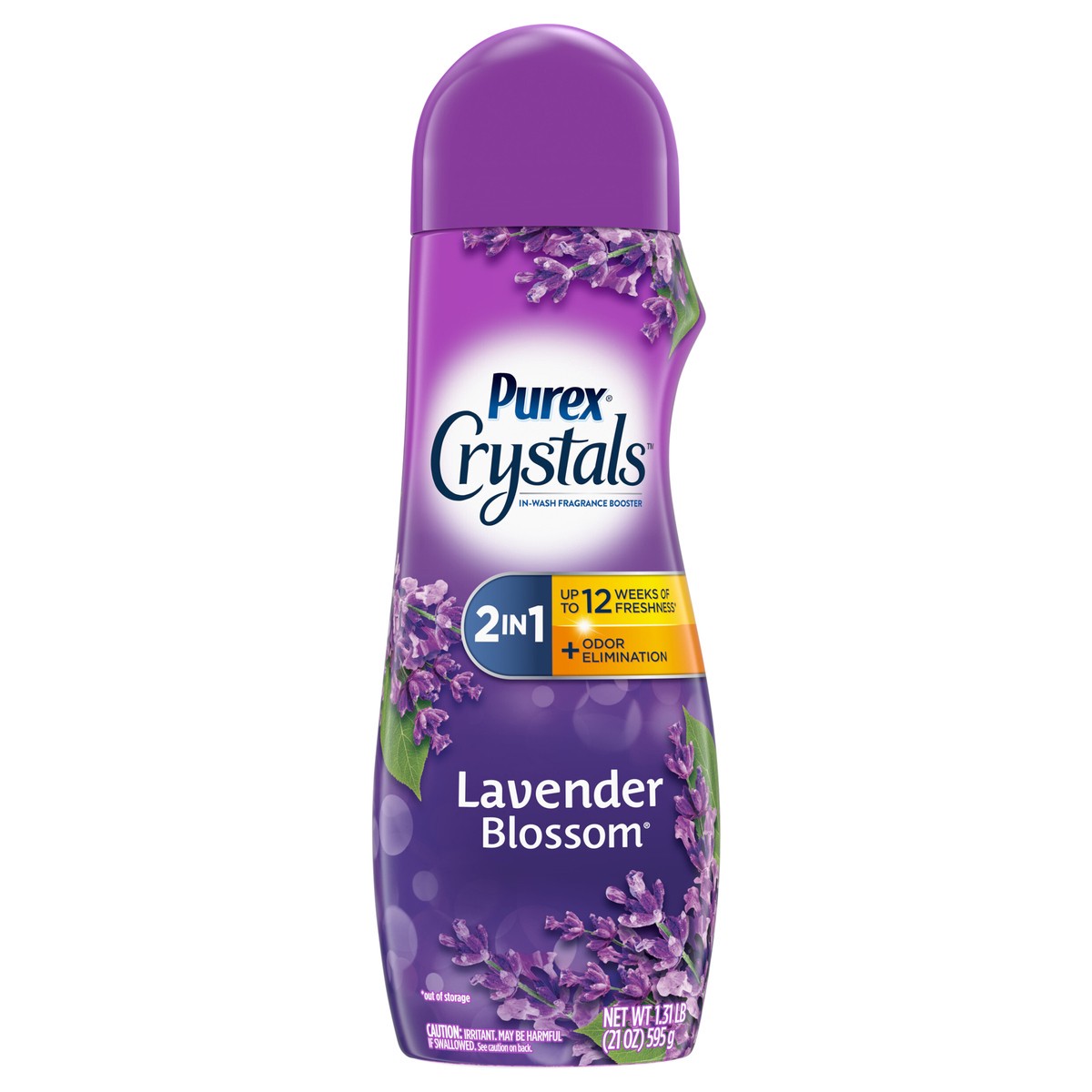 slide 1 of 3, Purex® Crystal™ scent boosters, lavender blossom, 1.31 lb