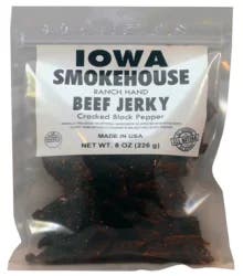 Iowa Smokehouse Cracked Black Pepper Beef Jerky