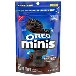 Oreo Minis Chocolate Creme Chocolate Sandwich Cookies, 8 oz