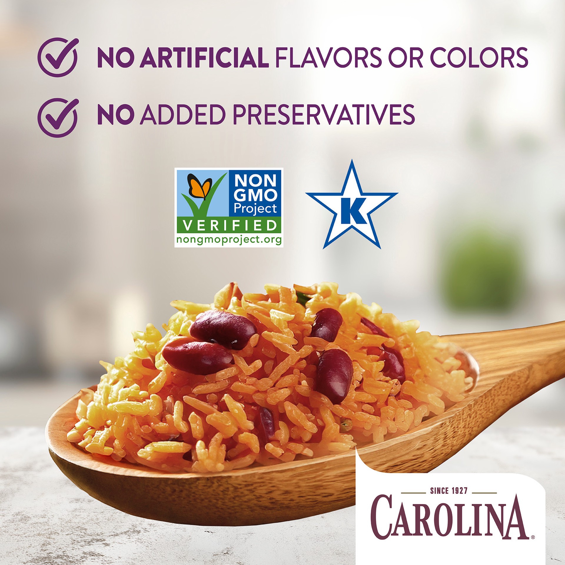 slide 8 of 8, Carolina Red Beans & Rice, Gluten Free Rice, Ready to Heat 90 Seconds, Microwaveable Rice, 8.8 oz, 8.8 oz