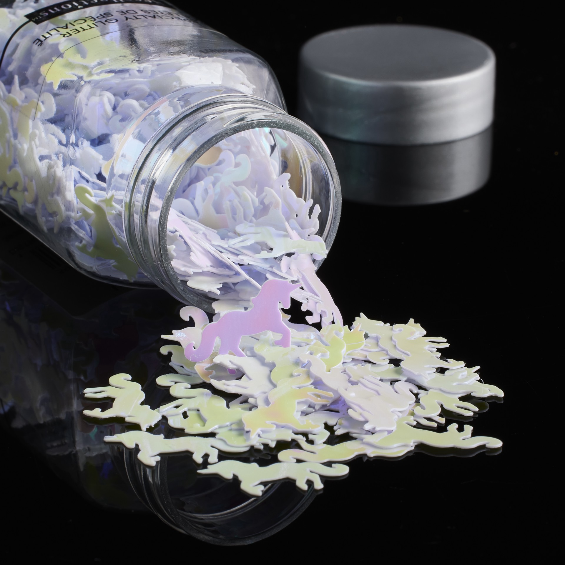 slide 2 of 3, Unicorn Shaped Glitter By Recollections, 0.35 oz