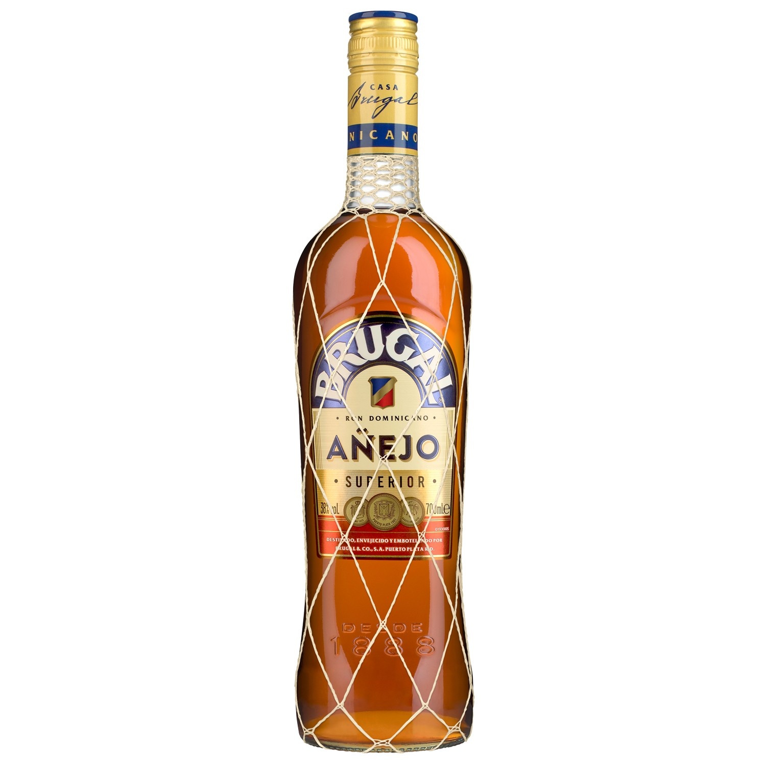 slide 1 of 1, Brugal Anejo Rum Bottle, 1.75 liter