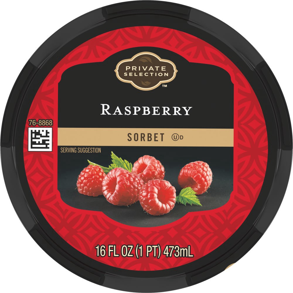 slide 4 of 5, Private Selection Raspberry Sorbet, 16 fl oz