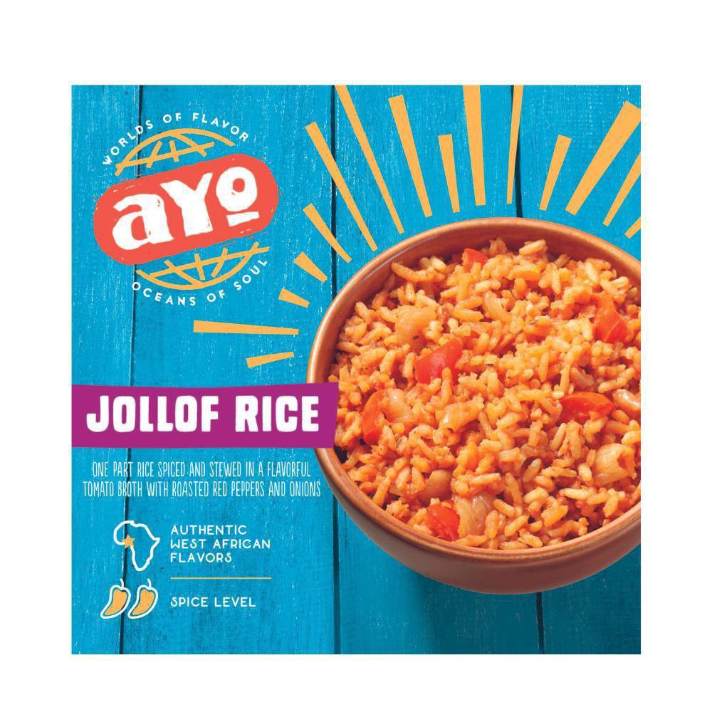 slide 3 of 3, AYO Foods Jollof Rice, 8 oz