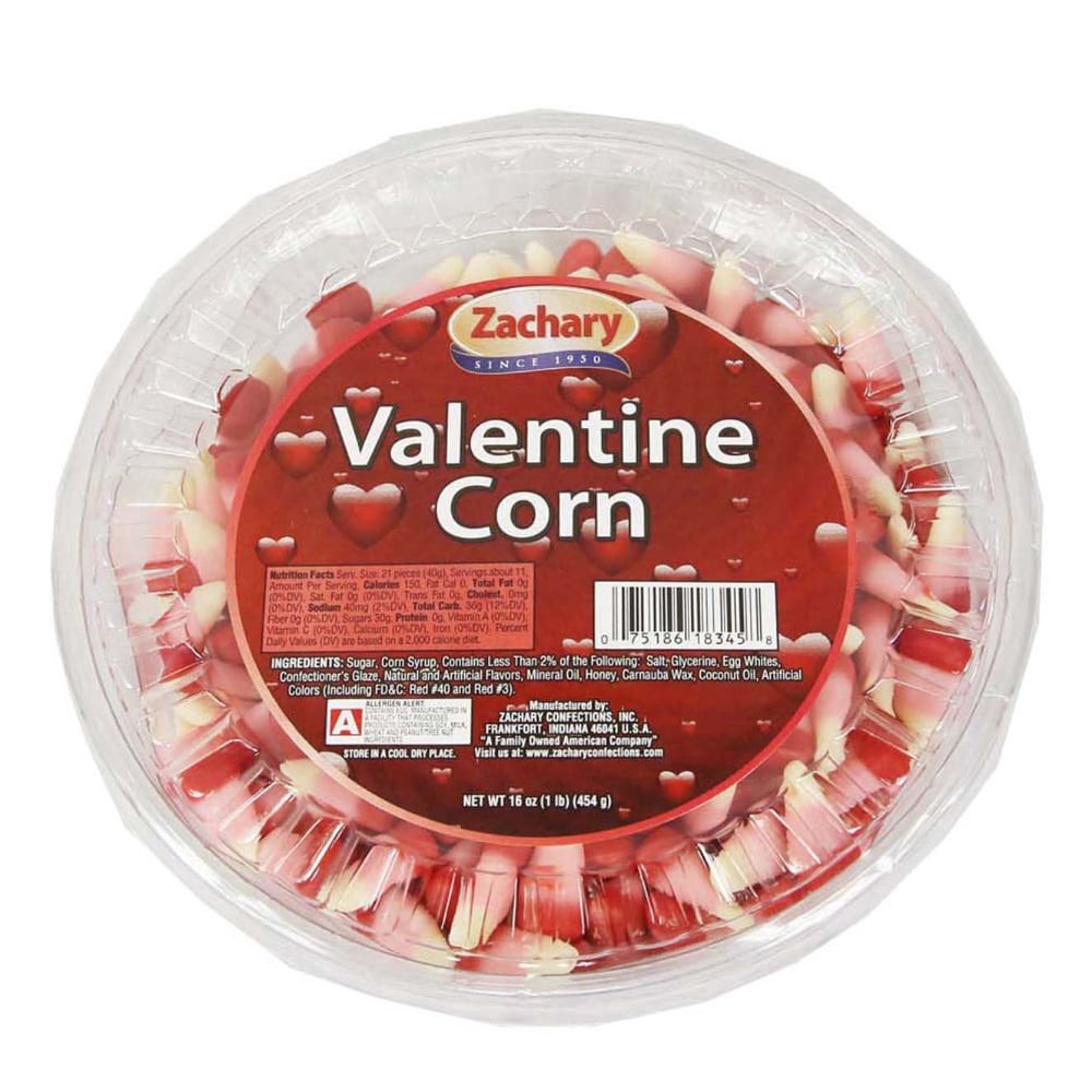 slide 1 of 4, Zachary Valentine Corn Candy Tub, 16 oz