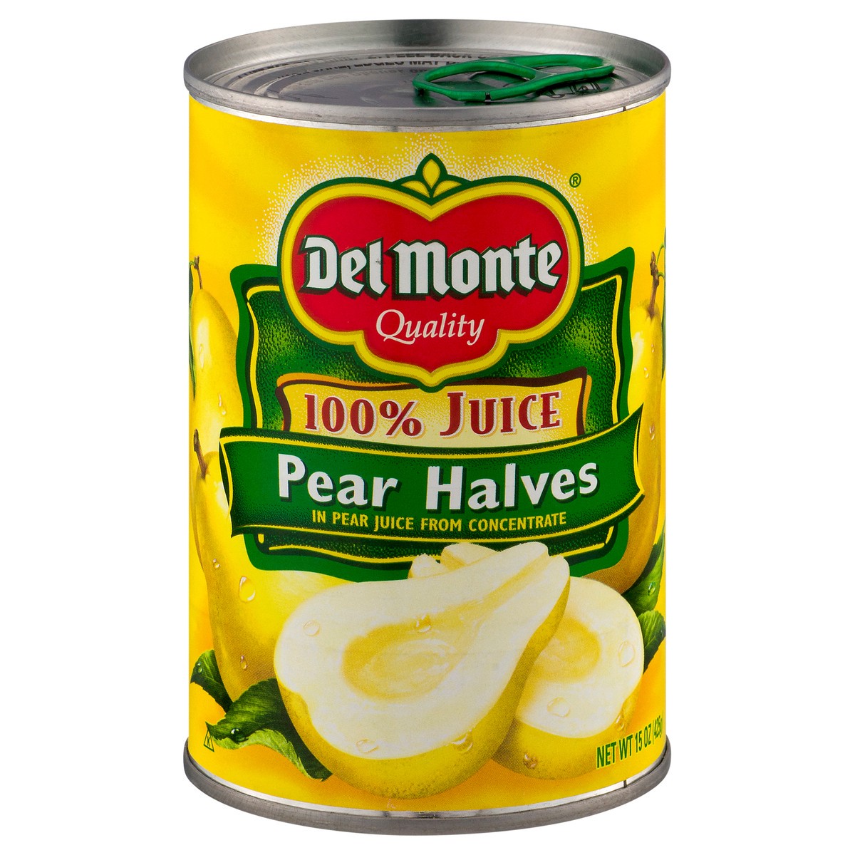 slide 1 of 6, Del Monte Pear Halves In 100% Juice, Canned Fruit, 15 oz