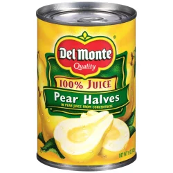 Del Monte Bartlett Pear Halves in 100% Real Fruit Juice