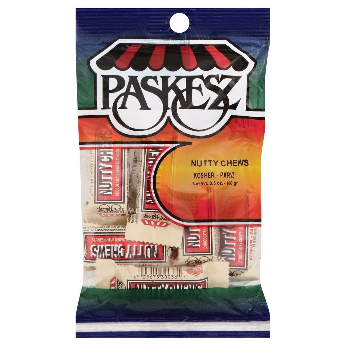 slide 2 of 3, Paskesz Nutty Chews 3.5 oz, 3.5 oz