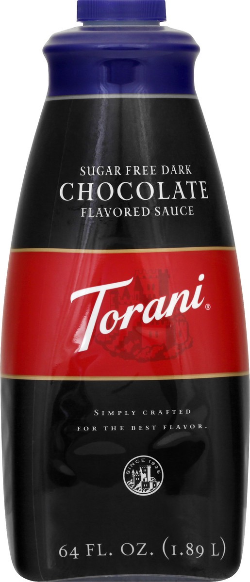slide 6 of 13, Torani Sugar Free Dark Chocolate Sauce 64 oz, 64 oz