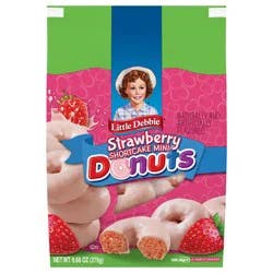 Snack Cakes, Little Debbie Family Pack Strawberry Shortcake Mini Donuts (bagged)