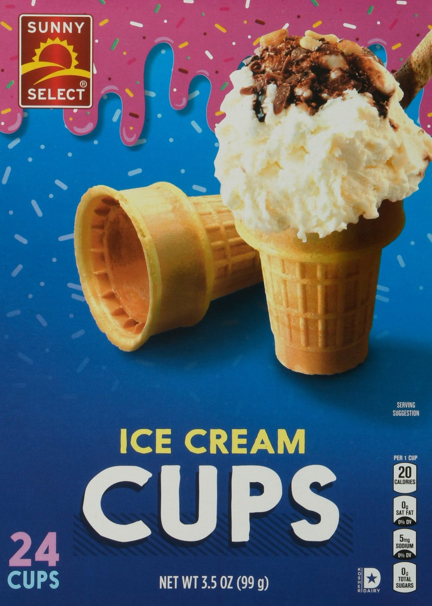 slide 1 of 12, Sunny Select Ice Cream Cups 24 ea, 24 ct