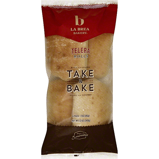 slide 2 of 3, La Brea Bakery Take & Bake Telera Rolls, 12 oz