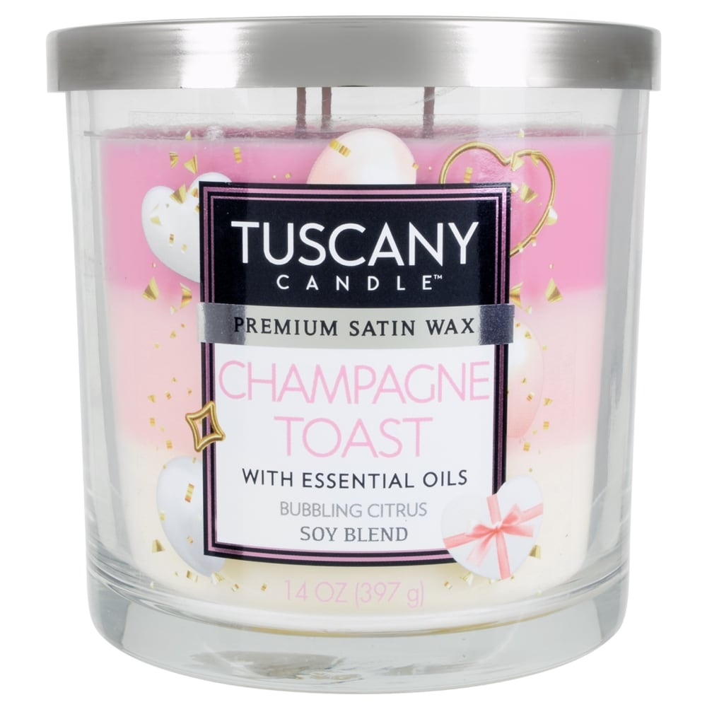 slide 1 of 1, Tuscany Candle Champagne Toast Premium Satin Wax Candle, 14 oz