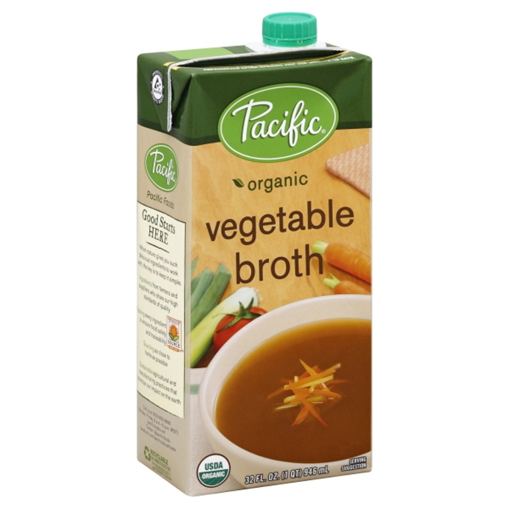 slide 1 of 1, Pacific Foods Organic Vegetable Broth, 32 oz