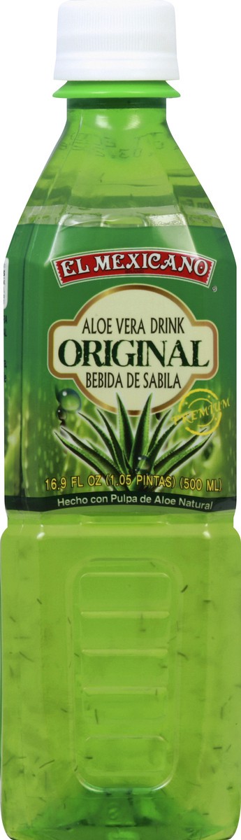 slide 8 of 9, El Mexicano Aloe Vera Drink 16.9 oz, 16.6 fl oz