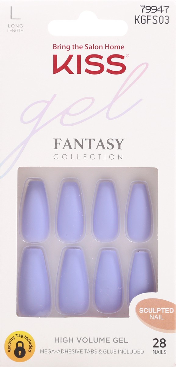 slide 8 of 9, Kiss Gel Fantasy Night After High Volume Nail Kit, 1 ct