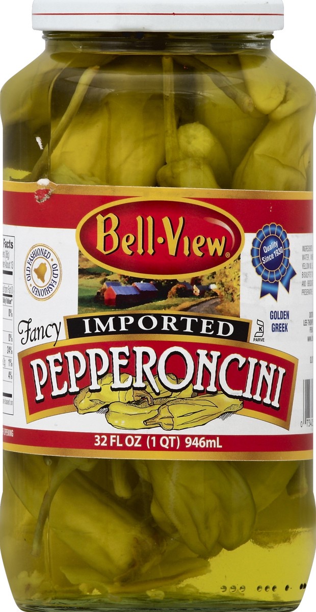 slide 2 of 2, Bell-View Golden Greek Imported Pepperoncini 32 fl oz, 32 fl oz