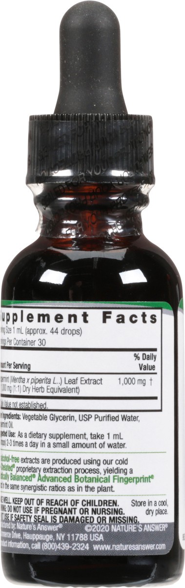 slide 7 of 9, Nature's Answer 1000 mg Peppermint Leaf Fluid Extract 1 fl oz, 1 fl oz