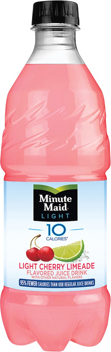 slide 3 of 7, Minute Maid Light Cherry Limeade Bottle, 20 fl oz, 20 ct