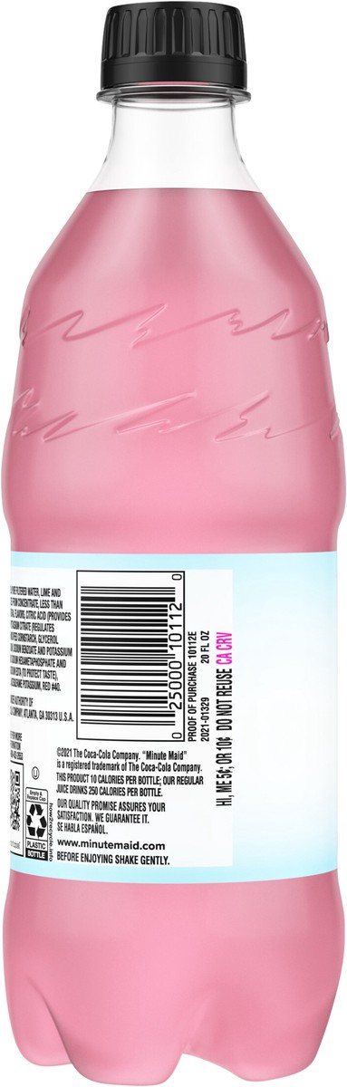 slide 7 of 7, Minute Maid Light Cherry Limeade Bottle, 20 fl oz, 20 ct