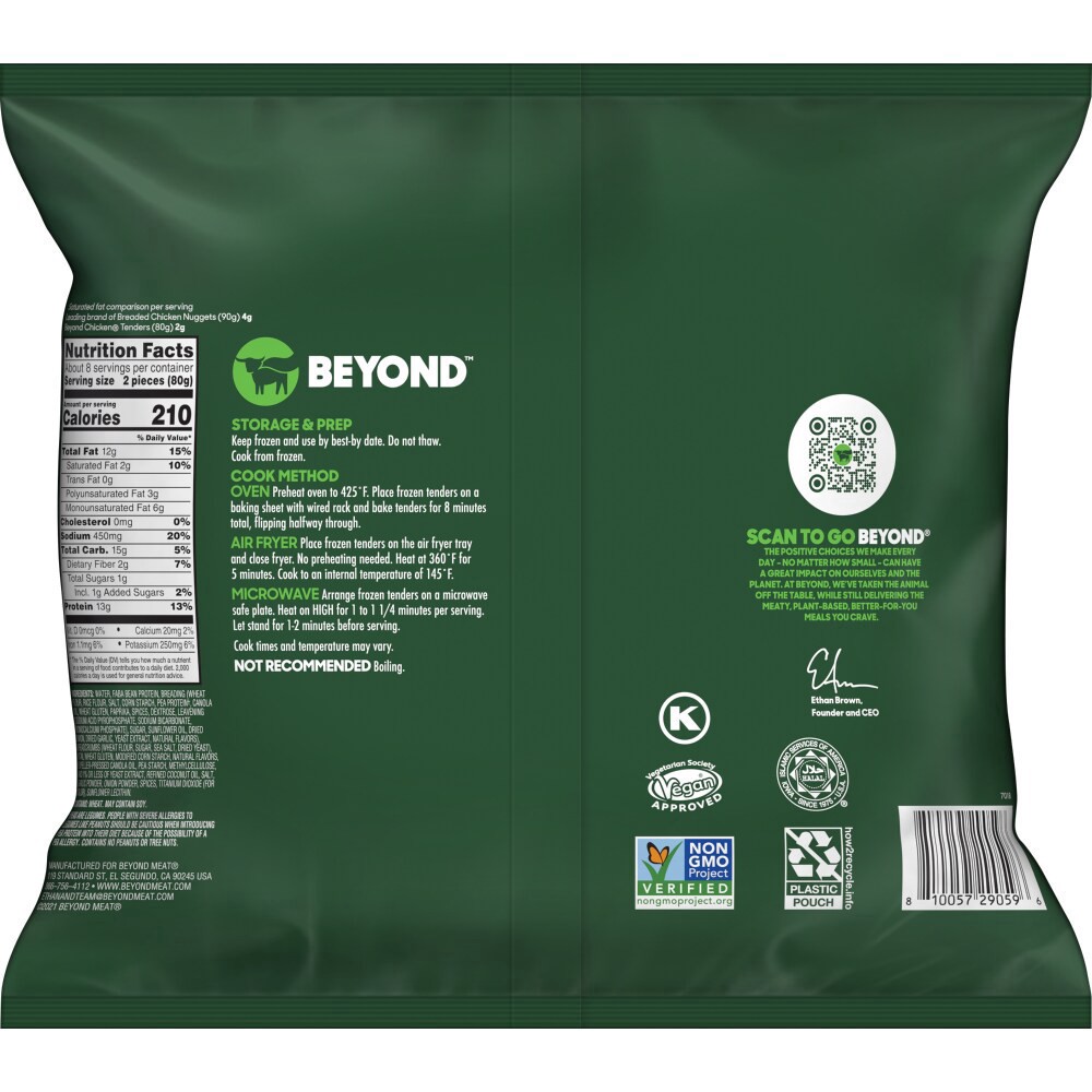 slide 2 of 4, Beyond Meat Beyond Chicken Plant-Based Breaded Tenders, 22 oz