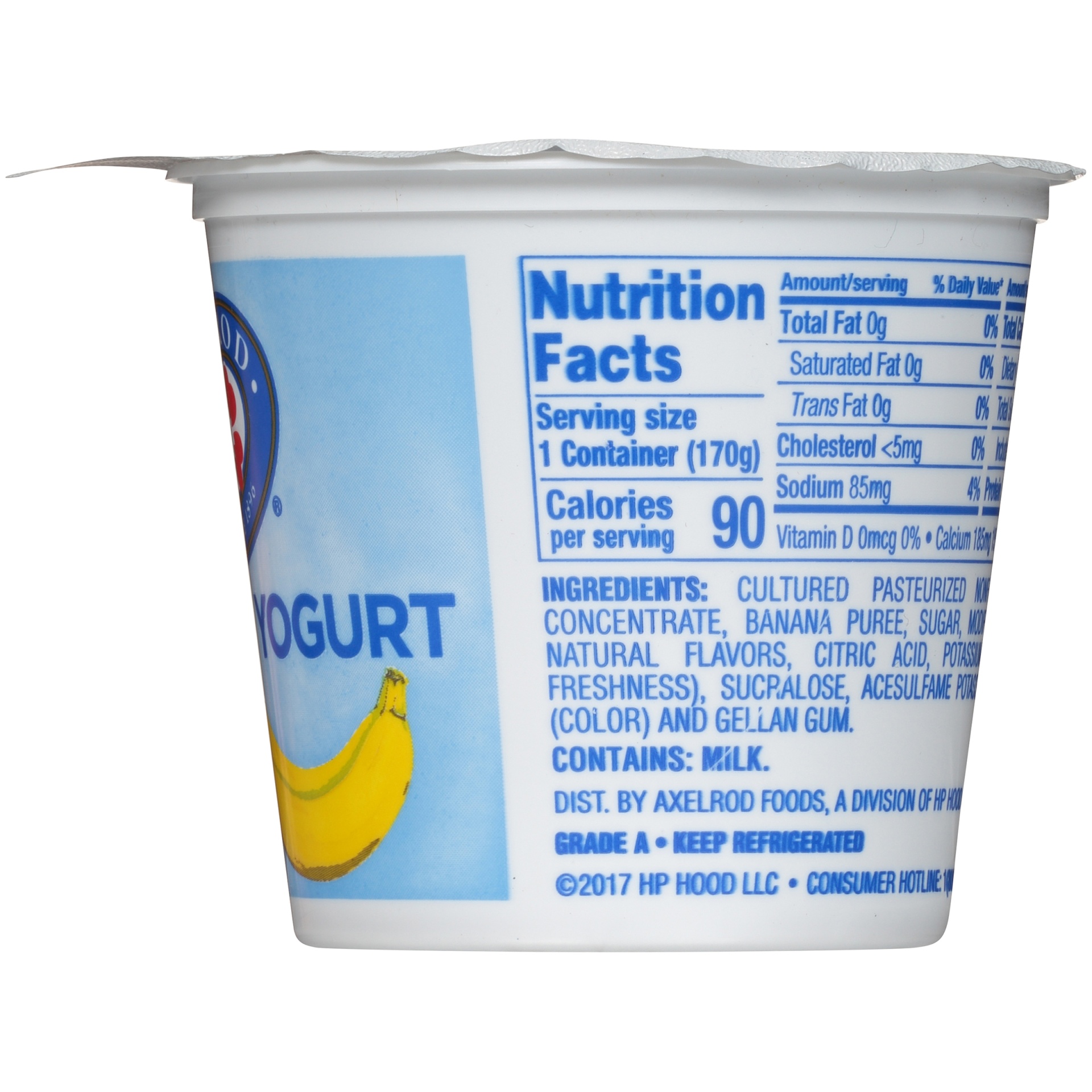 slide 5 of 7, Axelrod Fat Free Banana Creme Yogurt, 6 oz