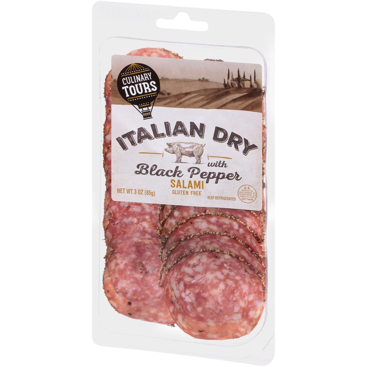 slide 12 of 15, Culinary Tours Italian Dry Salami With Black Pepper, 3 oz