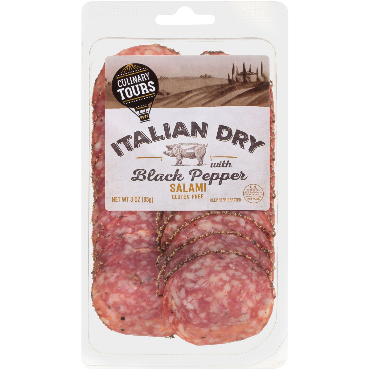 Culinary Tours Italian Dry Salami With Black Pepper 3 oz Shipt