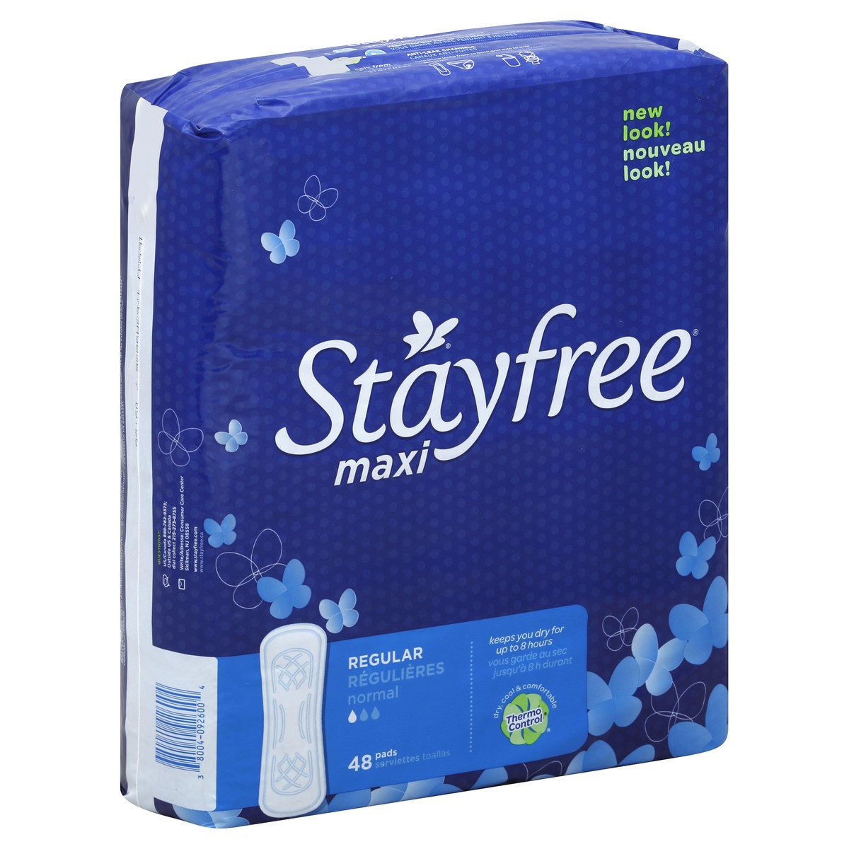 slide 7 of 8, Stayfree Pads 48 ea, 48 ct