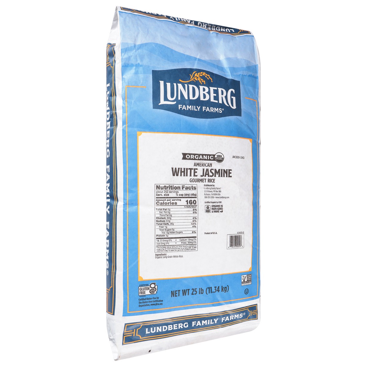 slide 8 of 13, Lundberg Family Farms American White Jasmine Organic Gourmet Rice 25 lb, 25 lb