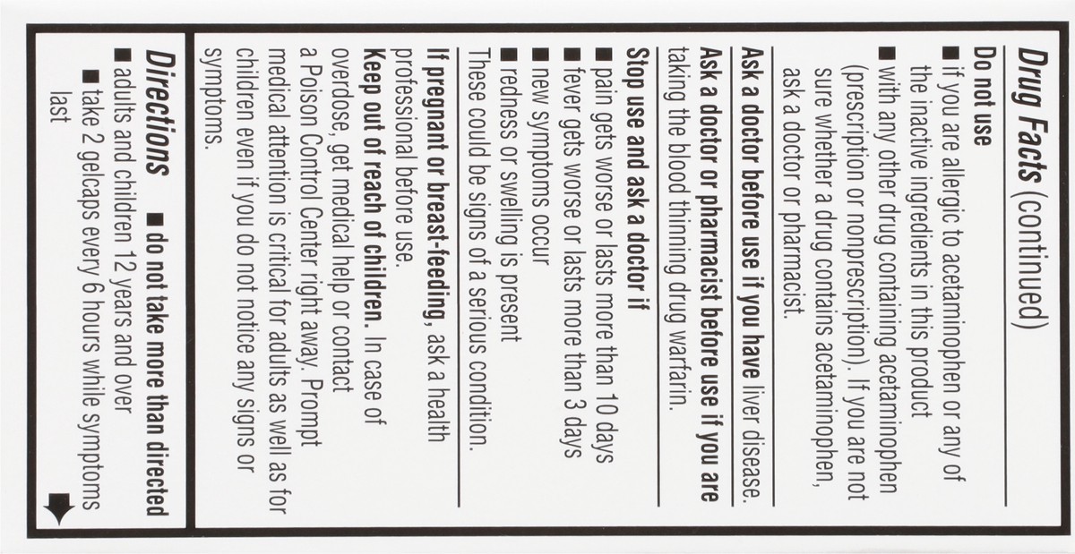 slide 2 of 9, TopCare Acetaminophen Extra Strength Gelcaps, 24 ct