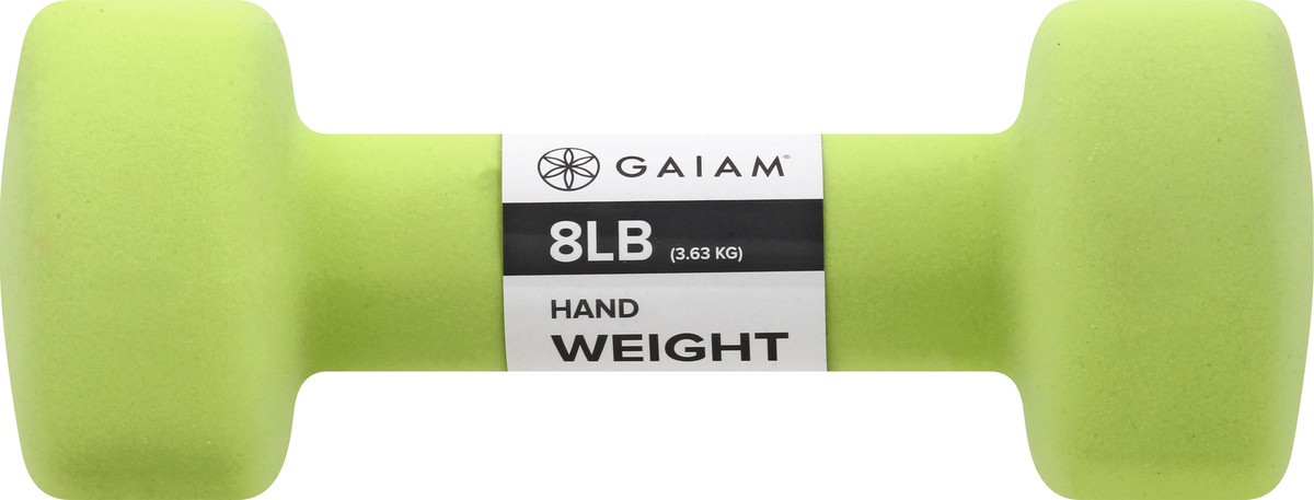 slide 6 of 9, Gaiam 8 lb Hand Weight 1 ea, 8 lb