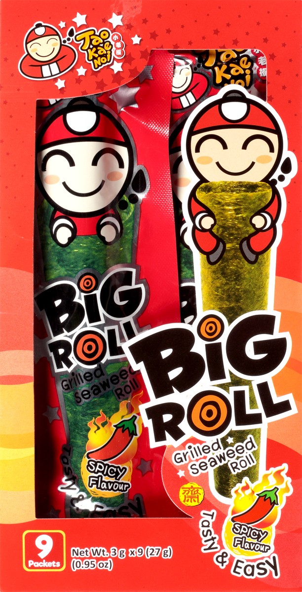 slide 9 of 10, Tao Kae Noi Big Roll Grilled Spicy Flavour Seawood Roll 9 ea, 9 ct