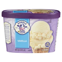 Purple Cow Vanilla Ice Cream