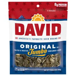 DAVID Jumbo Sunflower Seeds, Original Flavor, 16 oz.