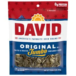 DAVID Jumbo Sunflower Seeds, Original Flavor, 16 oz.