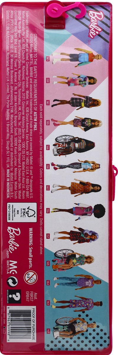 slide 5 of 9, Barbie 3+ Doll 1 ea, 1 ct