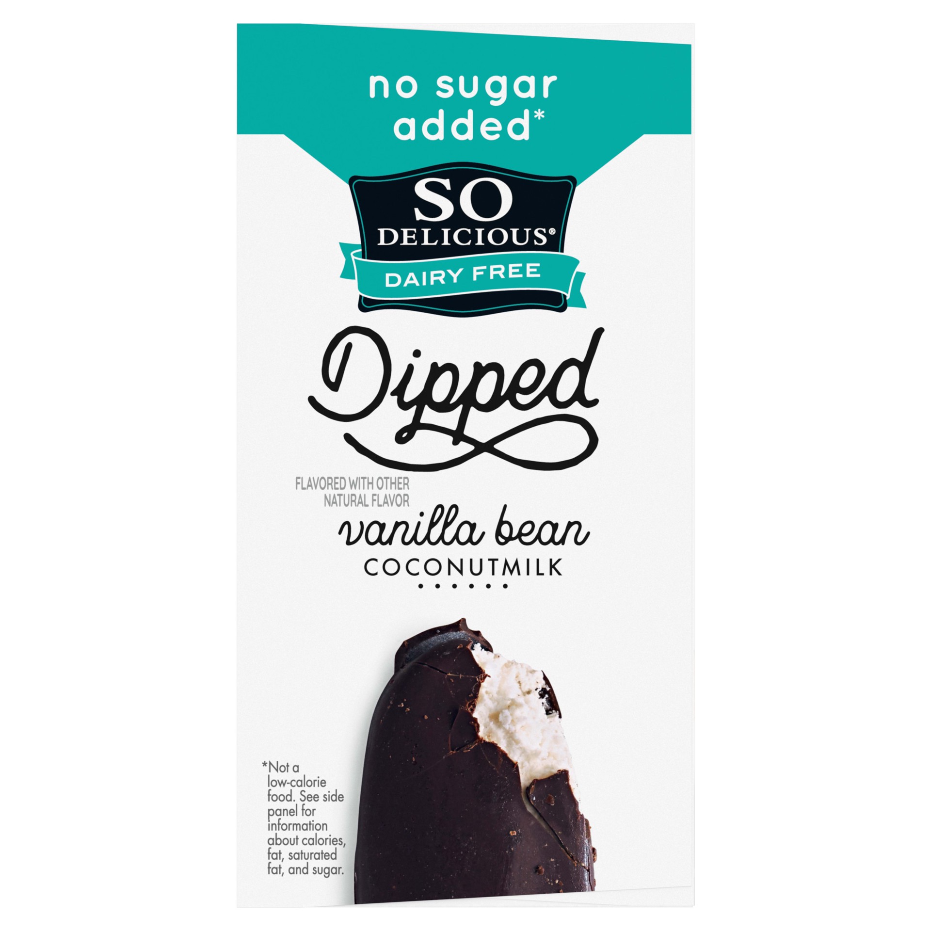 slide 4 of 5, So Delicious No Sugar Added Vanilla Bean Coconut Milk Frozen Dessert Bar, 4 Count, 4 ct