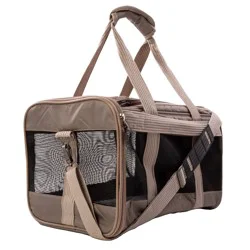 Sherpa Deluxe Fungi Airline Approved Soft Sided Dog & Cat Carrier, 19" L X 11.8" W X 11.5" H